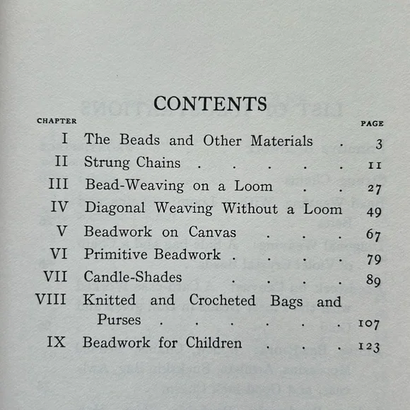 Vintage How To Do Bead Work by Mary White Softcover Reprint of 1904 Book - Picture 7 of 11